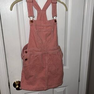 Corduroy overall dress